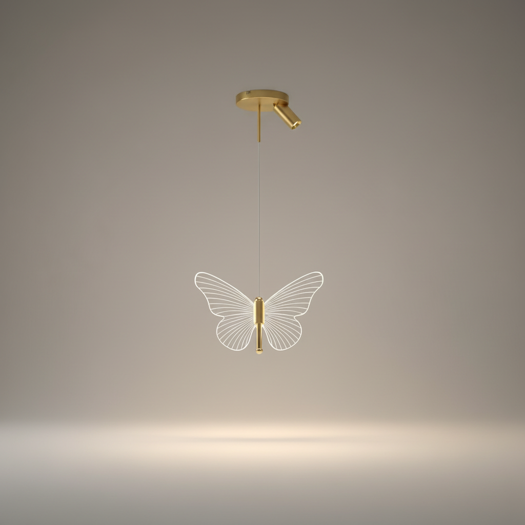 Piena Butterfly Bedside Wall Lamp for Kids Room - Pendant Lights | Lucera Lighting