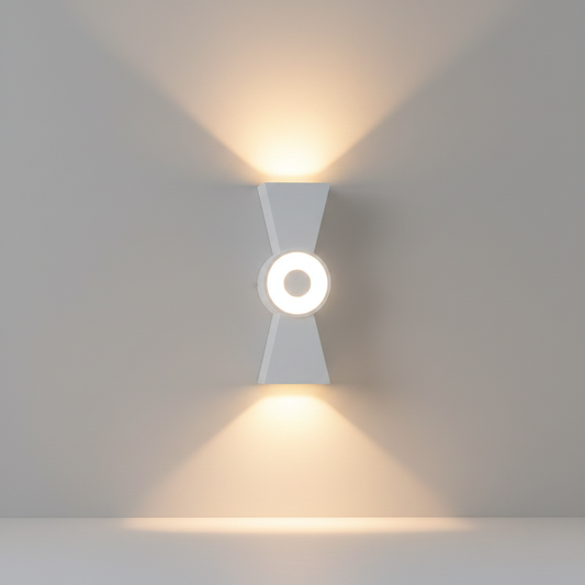 Mira Outdoor LED Wall Light - Black or White - Exterior wall | Lucera Lighting