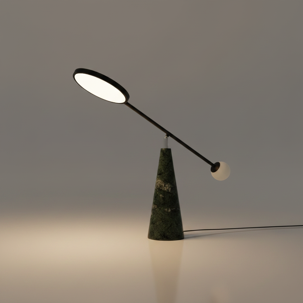Grazia Marble LED Table Night Lamp - Lamps | Lucera Lighting