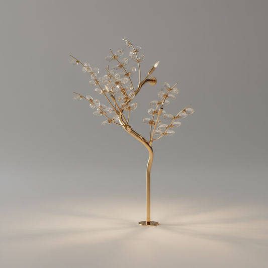 Affetto Gold Crystal LED Tree Nightlight - Lamps | Lucera Lighting