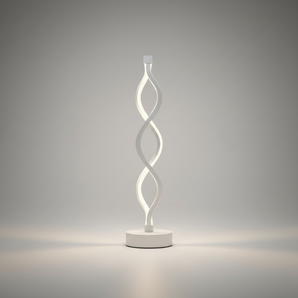 Tristezza Minimalistic Spiral LED Table Sconce - Pendant Lights | Lucera Lighting