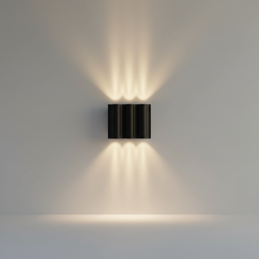 Sable Black Outdoor LED Wall Lamp - Exterior wall | Lucera Lighting