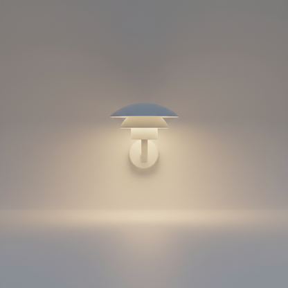 Delphine Outdoor LED Light front view on clean studio background showing die-cast aluminum body