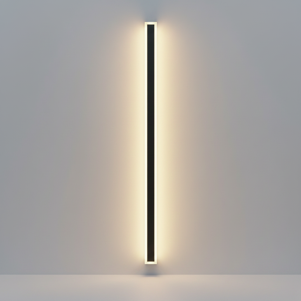 Odette Tall Outdoor LED Wall Lamp - Black - Exterior wall | Lucera Lighting