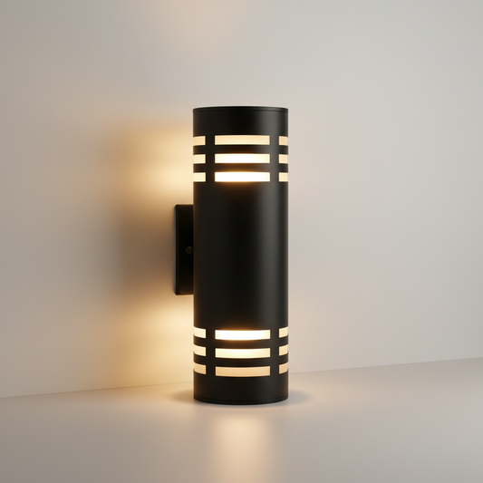 Cleo Outdoor Wall Sconce - Dual-Beam Light - Exterior wall | Lucera Lighting