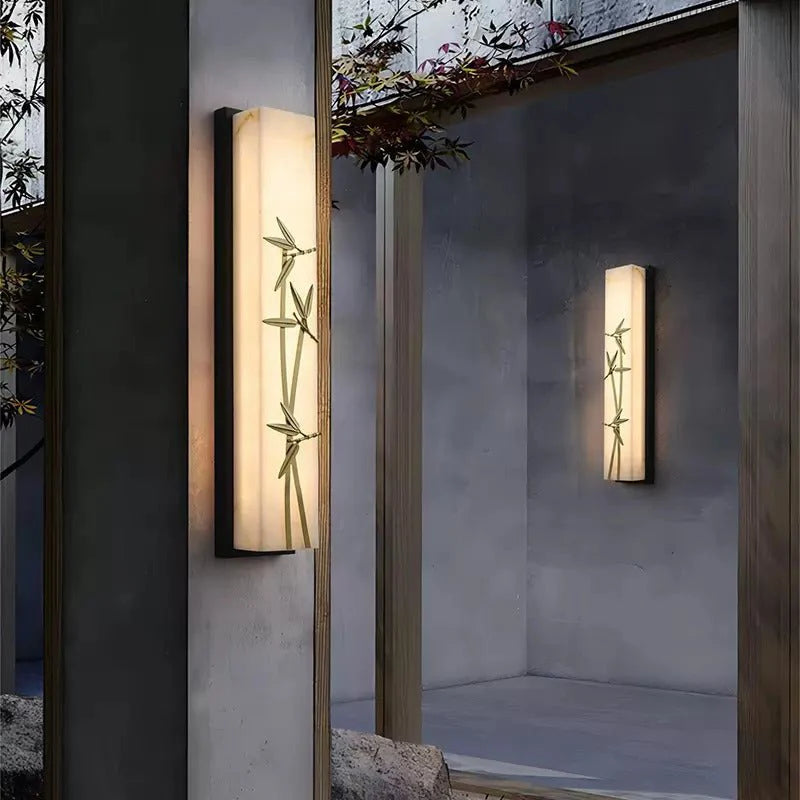 Fractal Bamboo & Ginkgo Wall Lamp - Wall Lights & Sconces | Lucera Lighting