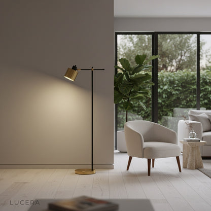 Minimalist Lume Floor Lamp in clean studio setting, front view