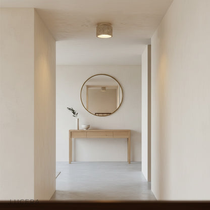 Wanda Downlight minimalist lamp in bright kitchen with soft diffused light