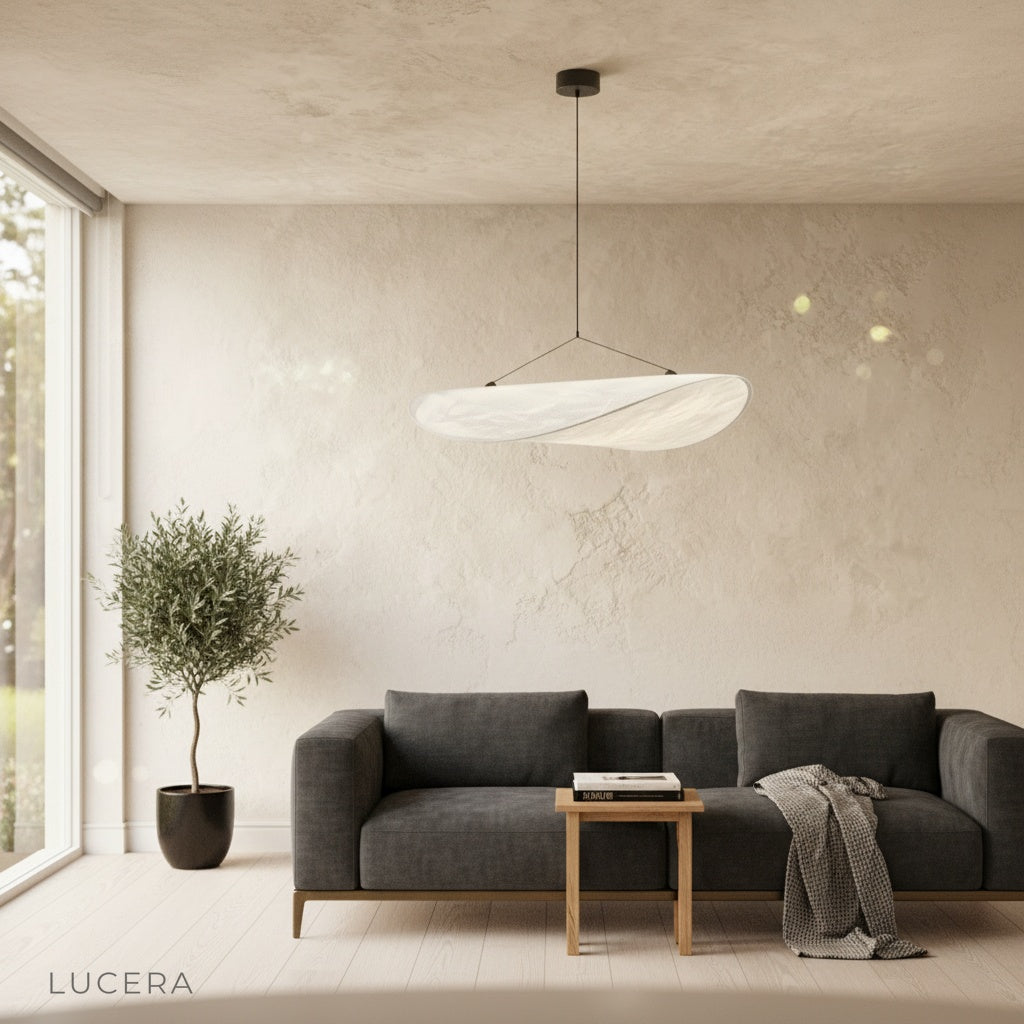 Eridanus pendant light in a calm Scandinavian-style kitchen over island
