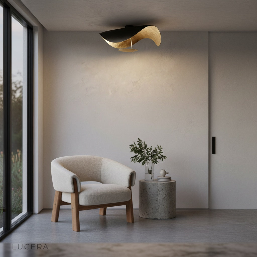 Xenial ceiling lamp in entryway with warm inviting atmosphere