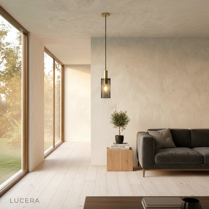 White Wachau pendant light paired with green plants in bright sunlit room