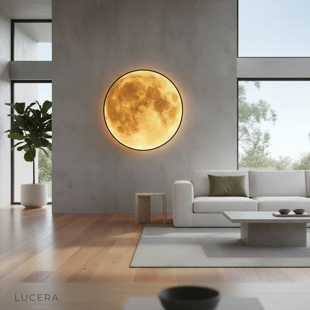 Tab 2 - Caspian Moon Wall Lamp Illuminated Art