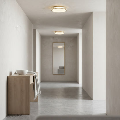 Eudora copper pendant light illuminating cozy dining area at dusk