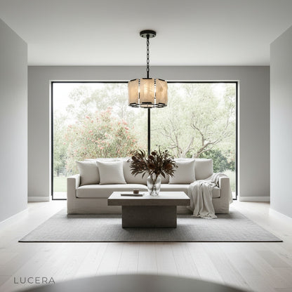 Tab 3 - Vivid Round Alabaster Chandelier