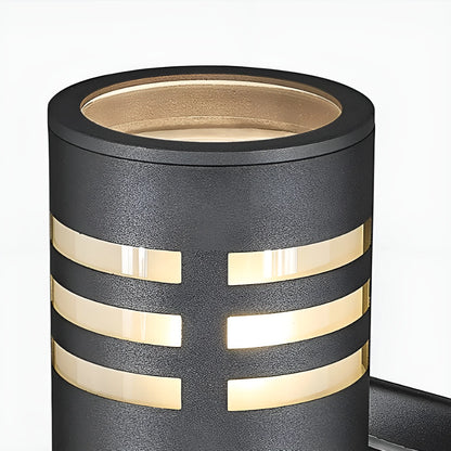 close-up of weather-resistant PC material and sleek metal finish
