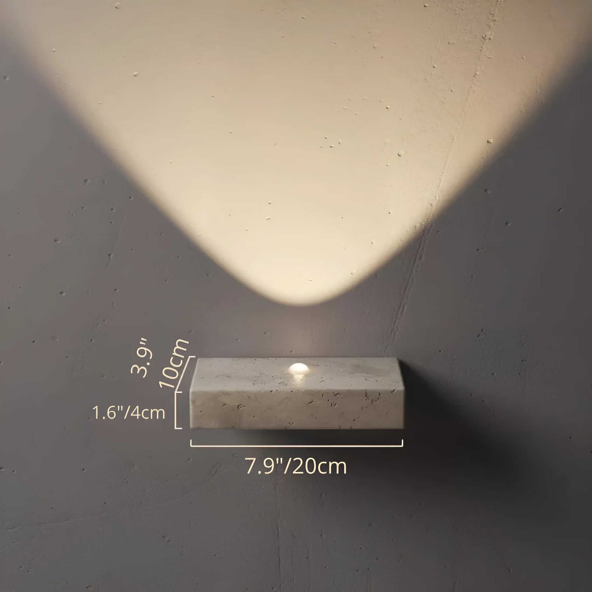 Draco Travertine Wall Lamp - Exterior wall | Lucera Lighting