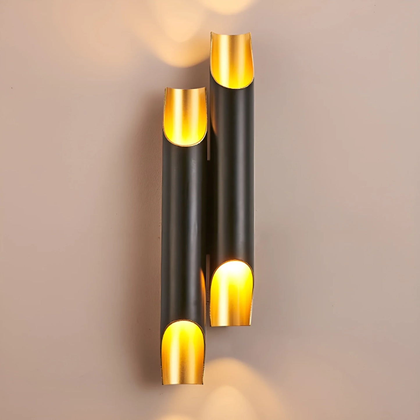 Crema Modern Nordic LED Wall Lamp - Black/Gold or White/Gold - Exterior wall | Lucera Lighting