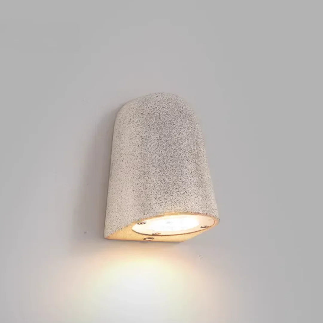 Eos Architectural Microcement Outdoor Wall Light - Exterior wall | Lucera Lighting